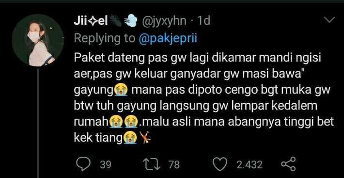 Curhatan Netizen Dari Paket Berlanjut Cekrek, Bikin Bengek